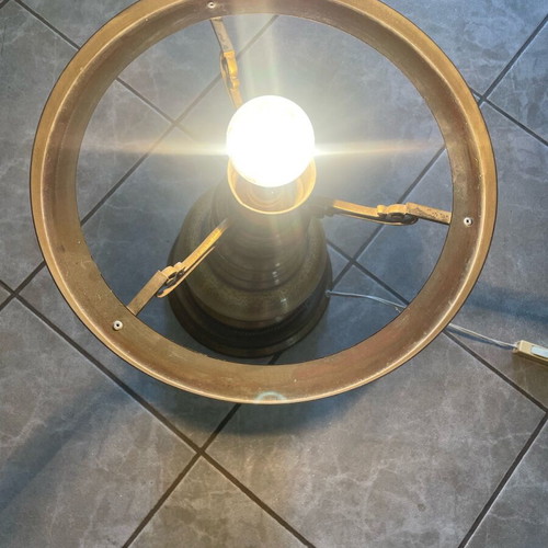 Bronze table lamp used, vintage