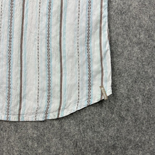 Columbia striped shirt used, Y2K retro casual women's large