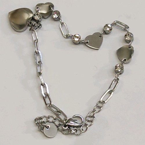 Steel bracelet new, silver color
