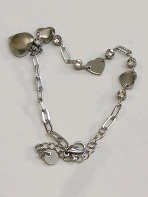 Steel bracelet new, silver color