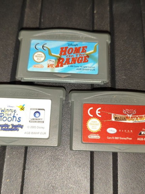 GBA παιχνίδια μεταχειρισμένα: Cars Mater National, Home on the Range, Winnie The Poohs