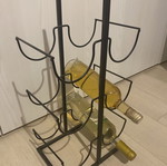 Metal wine rack, 6 bottles