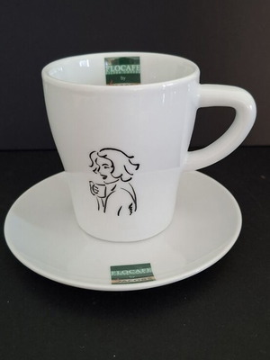 Flocafe by Jacobs espresso cup and saucer set, collectible