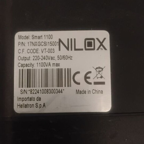 Nilox UPS 1100VA used, battery needed