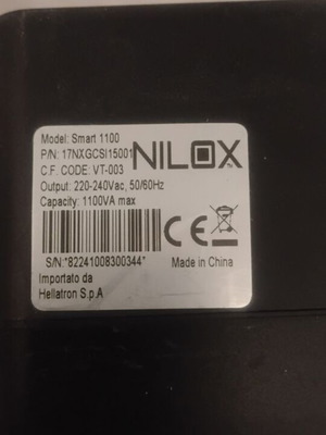 Nilox UPS 1100VA used, battery needed