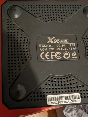 X96 M300 Android TV box με 4GB RAM και 32GB αποθηκευτικό χώρο