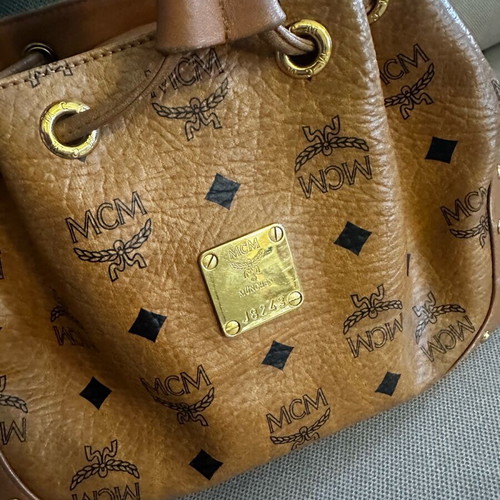 MCM medium shoulder bag brown used