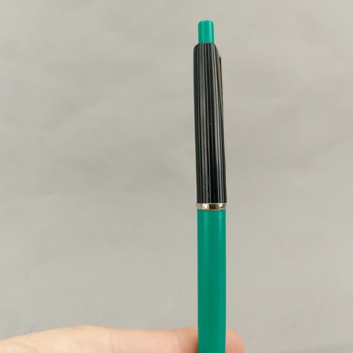 Renox vintage pen from Austria used, green and black plastic