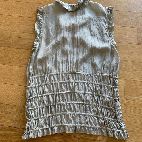 Ruffle top Zara grey size XS new