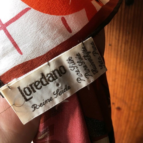 Loredano 100% silk scarf vintage, like new