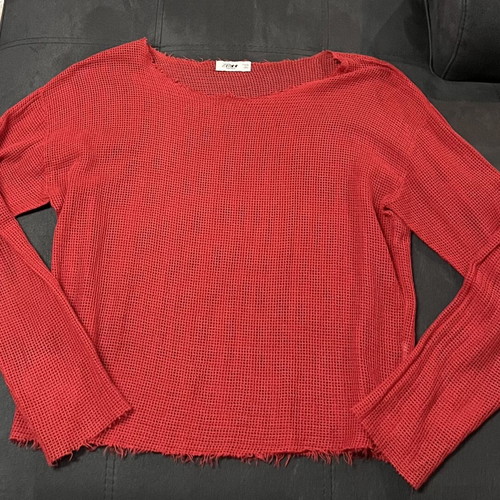 Zara mesh blouse, red, XL