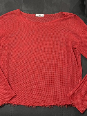 Zara mesh blouse, red, XL
