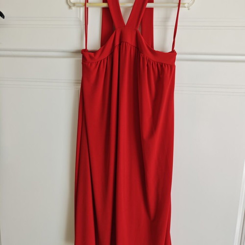 Red summer dress medium, new, unworn