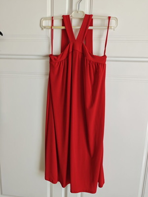 Red summer dress medium, new, unworn