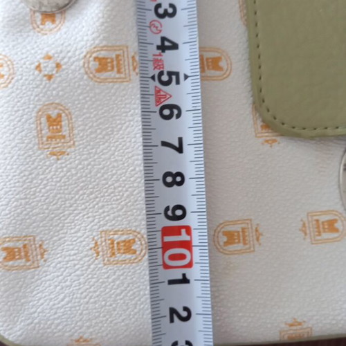 KEM shoulder bag like new, white and green