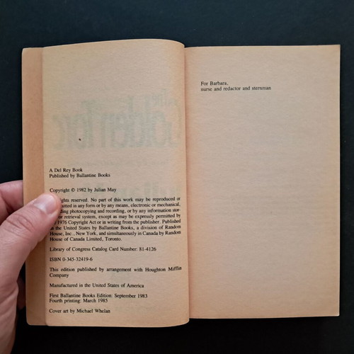 The Golden Torc paperback used by Julian May