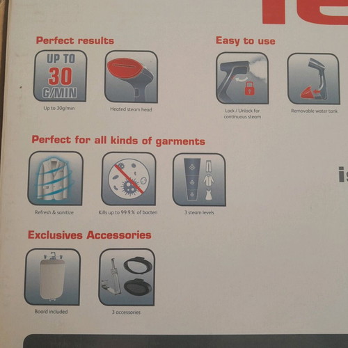 Tefal DT 9100 steam cleaner 1600W with 200ml tank like new