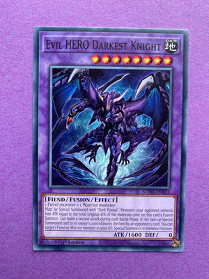 Evil HERO Darkest Knight Yu-Gi-Oh! Fusion Monster like new
