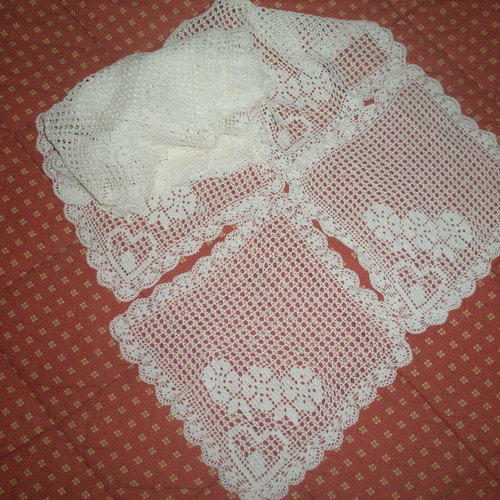 Doilies new, handmade, pack of 10, white color