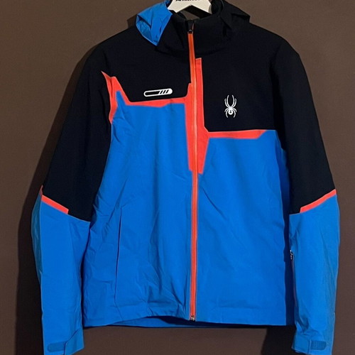 Spyder Zermatt Jacket size medium like new, blue/black