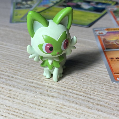Pokemon Paldea Starters figures like new with Scarlet Violet TCG cards