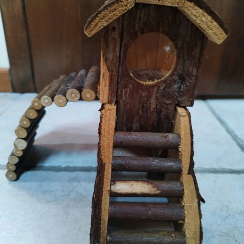 Hamster house and wheel used