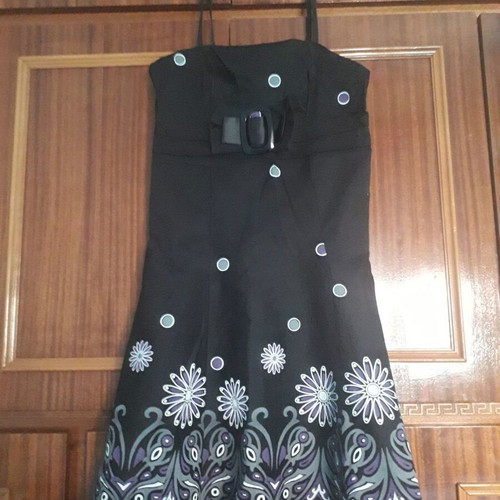 Box Now dress like new with elastic poplin and zipper
