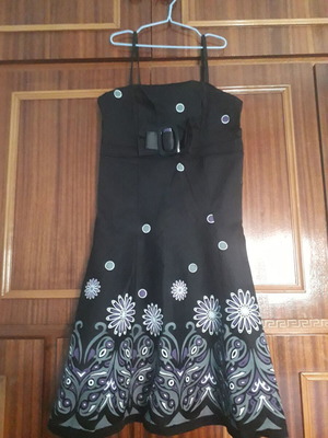 Box Now dress like new with elastic poplin and zipper