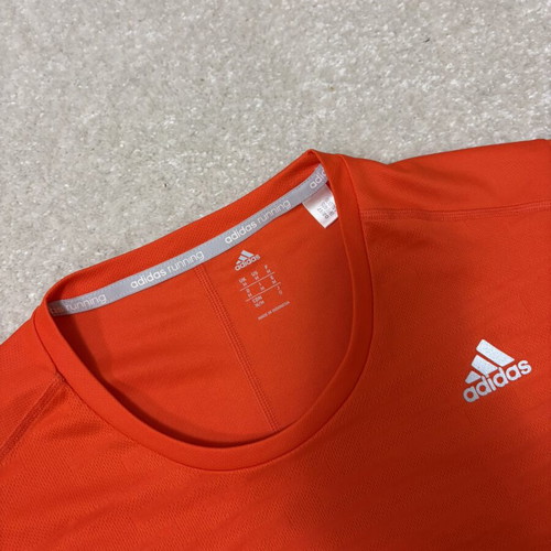 Adidas Own The Run Tee long sleeve men's shirt, size M, orange