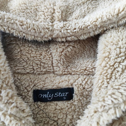 Fleece vest with hood and ears, like new, size S kids 12-14