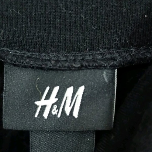 H&M Women's Black Hoodie Size Small Like New with Unique Neckline