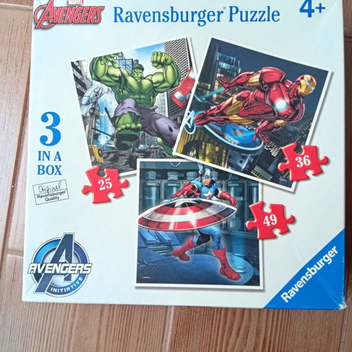 Ravensburger Avengers puzzle set, 3 puzzles