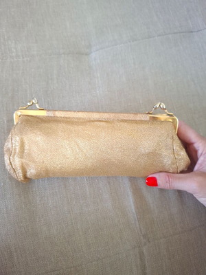 Evening handbag in gold color like new