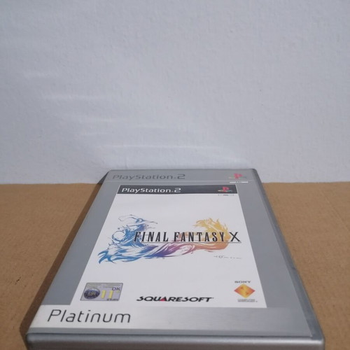 Final Fantasy X platinum case and manual for PS2, used