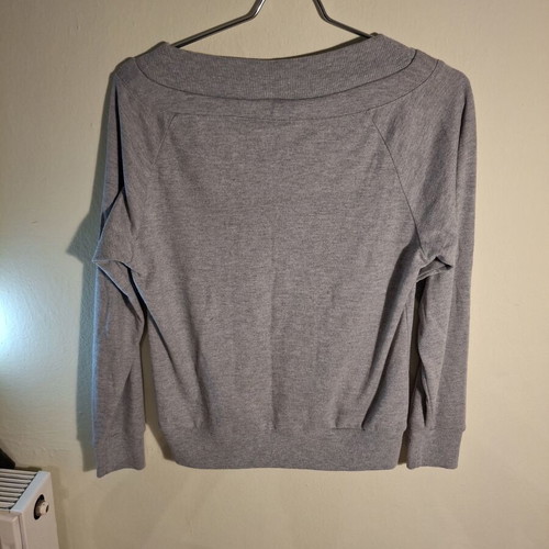 Women's cropped sweatshirt like new, gray, size S