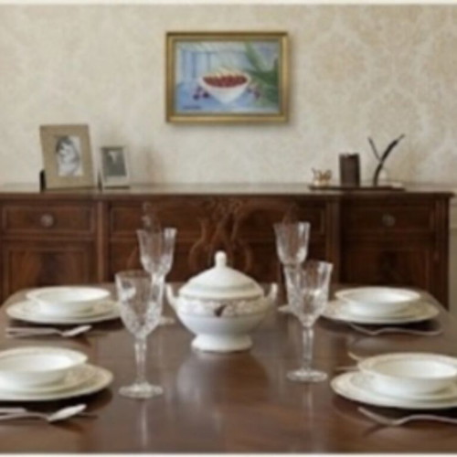 Small painting for dining or kitchen decoration