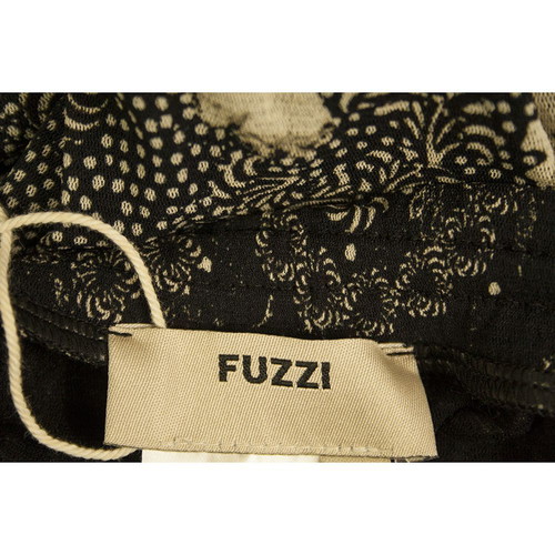 Fuzzi floral black and beige trousers used, size S