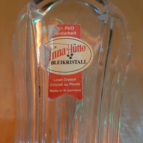 Crystal vases from West Germany like new, pack of 2