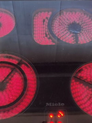 Miele H200 built-in oven and ceramic hob used