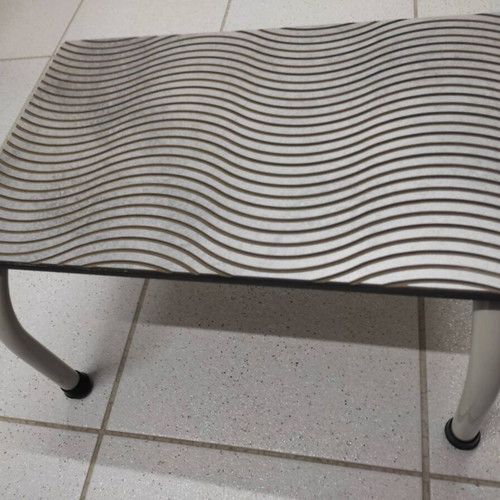 Professional Examination Bed with Anti-Slip Footstool like new, black