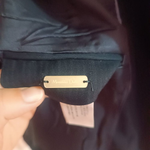 Massimo Dutti men's black jacket with subtle stripe