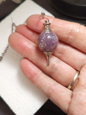 Pendalum with energy crystal, new, rare piece