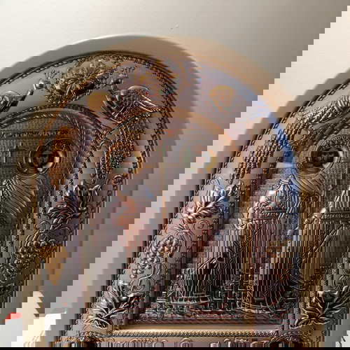 Ιερή εικόνα Αγίων Κωνσταντίνου και Ελένης καινούργια από τις Καρυές Αγίου Όρους