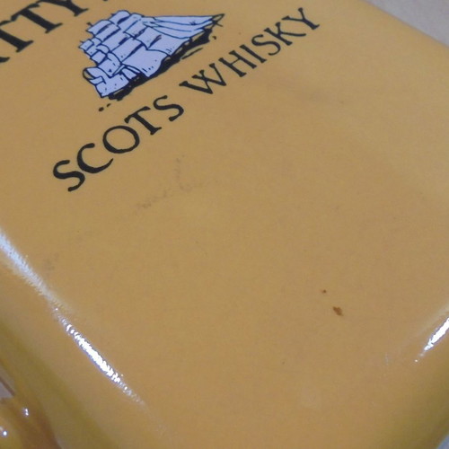 Cutty Sark Scots Whisky old promotional ceramic jug used