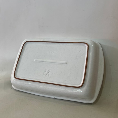 Vitali Mario Deruta ceramic bakeware used, Italian origin 7x38x25