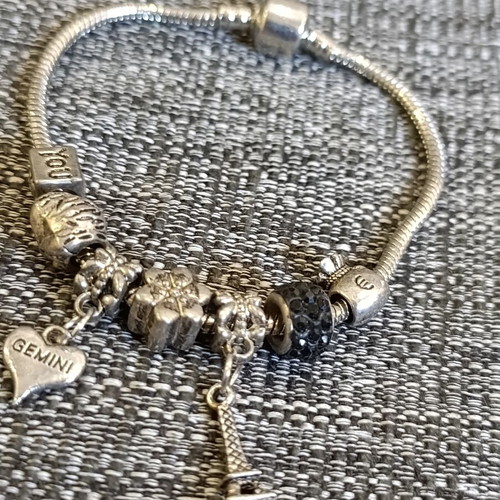 Vintage thematic bracelet from Paris 90s