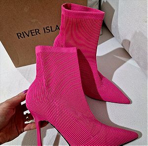 River Island London pink shocks boots! Size 38