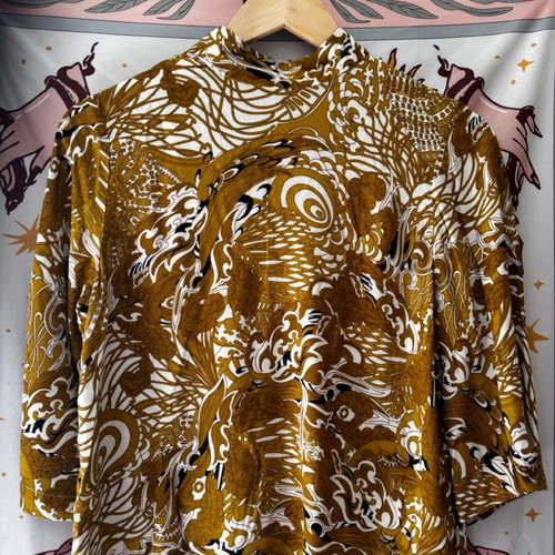H&M Top like new, white and multicolor, size M