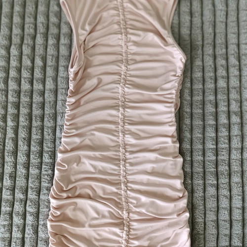 Midi rushed dress H&M divided like new, pink
