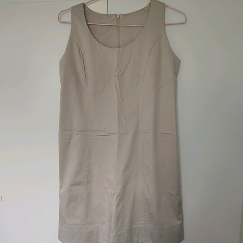 Cotton dress small medium like new beige